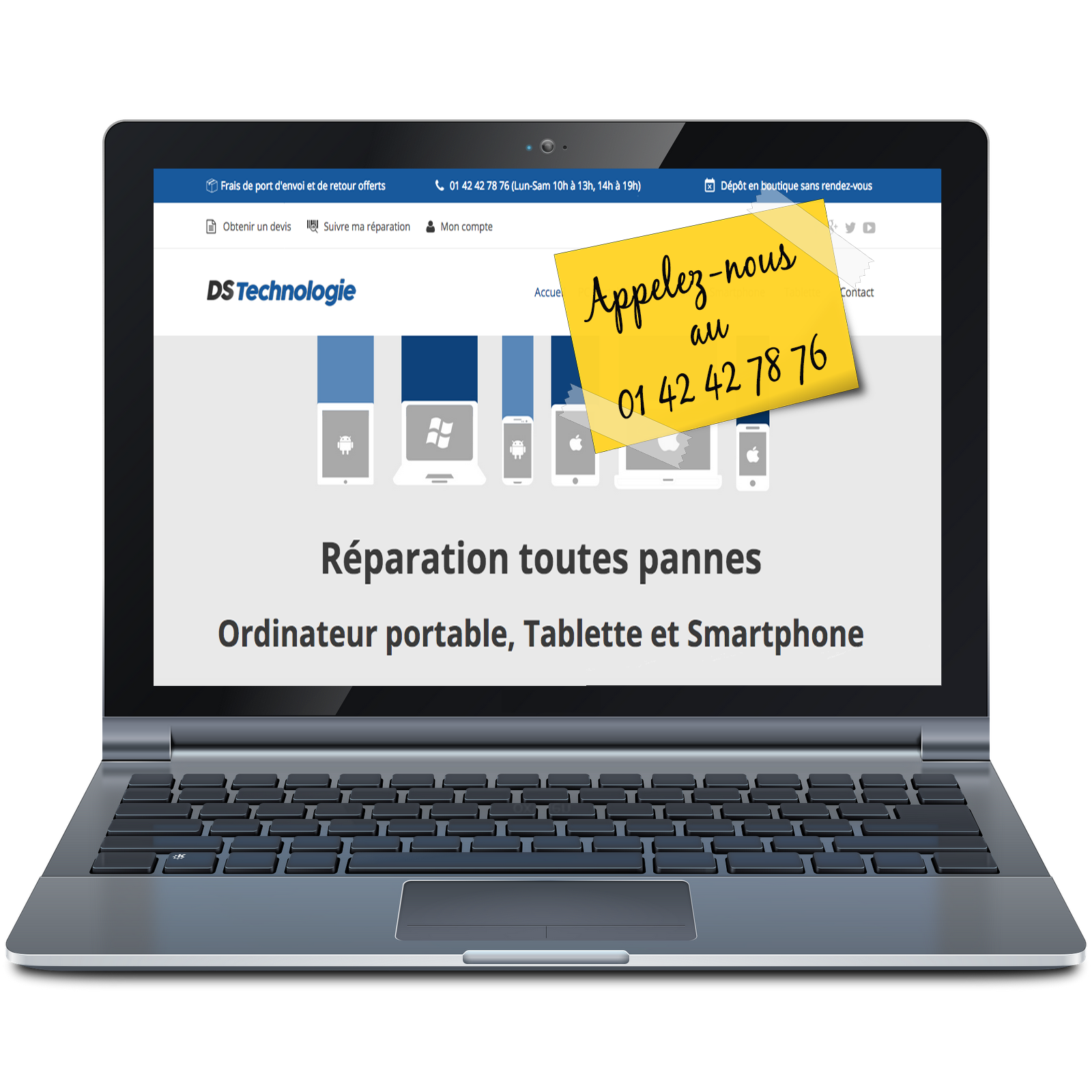 Réparation et dépannage PC portable DS Technologie